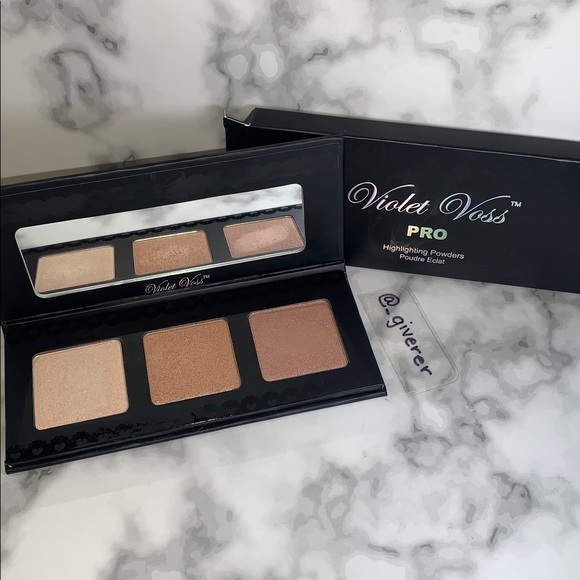 LNIB 3 x Violet Voss Highlighter Palette - Picture 1 of 14